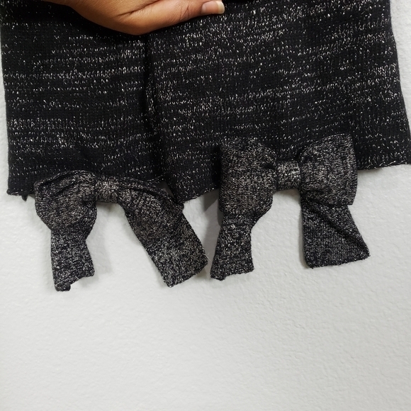 PORTOLANO Wool Fur Blend Bow Detail Scarf - Picture 2 of 10